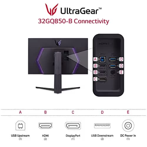 LG 32GQ850-B 32" 1440p 240Hz IPS Monitor image