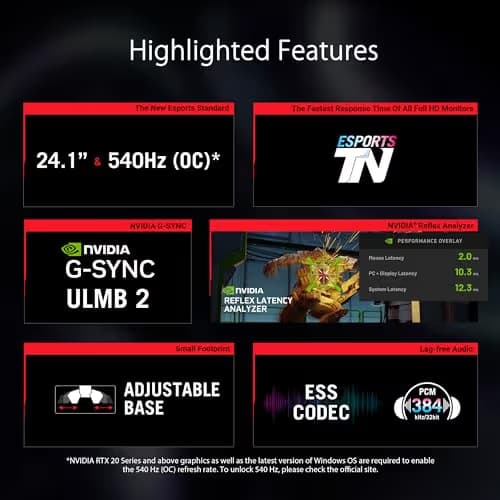 Asus ROG Swift Pro PG248QP 24.1" 1080p 540Hz TN Monitor image