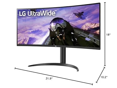 LG 34WP65C-B 34" 3440x1440 160Hz VA Curved Monitor image