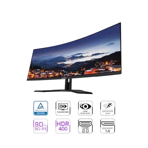 Gigabyte G34WQC A 34" 1440p 144Hz VA Curved Monitor image