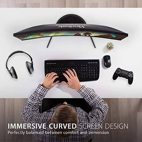 ViewSonic VX2768-2KPC-MHD OMNI 27" 1440p 144Hz VA Curved Monitor image
