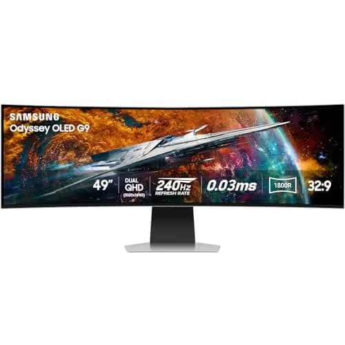 Samsung Odyssey G95SC 49" 5120x1440 240Hz QD-OLED Curved Monitor main image