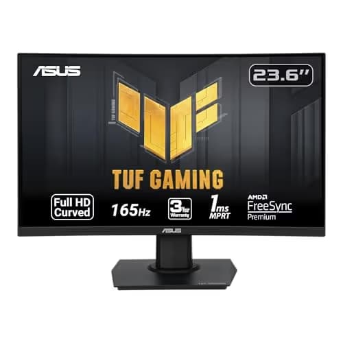 Asus TUF GAMING VG24VQE 23.6" 1080p 165Hz VA Curved Monitor image