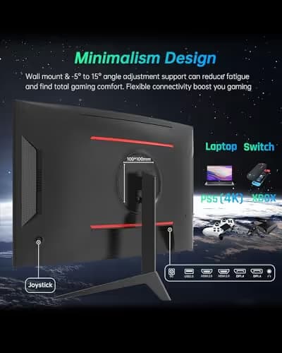 KTC H27S17 27" 1440p 165Hz VA Curved Monitor image