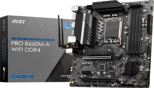 MSI B660 PRO B660M-A WIFI LGA1700 DDR4 Micro ATX image