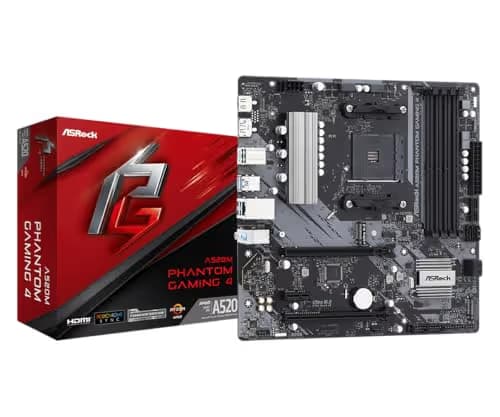 ASRock A520 A520M Phantom Gaming 4 AM4 DDR4 Micro ATX main image