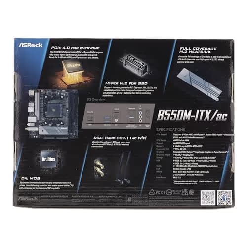 ASRock B550 B550M-ITX/ac AM4 DDR4 Mini ITX image