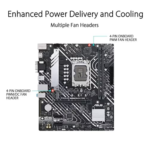Asus B660 PRIME B660M-K D4 LGA1700 DDR4 Micro ATX image