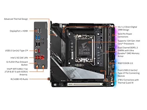 Gigabyte Z690I AORUS ULTRA LITE LGA1700 DDR5 Mini ITX image