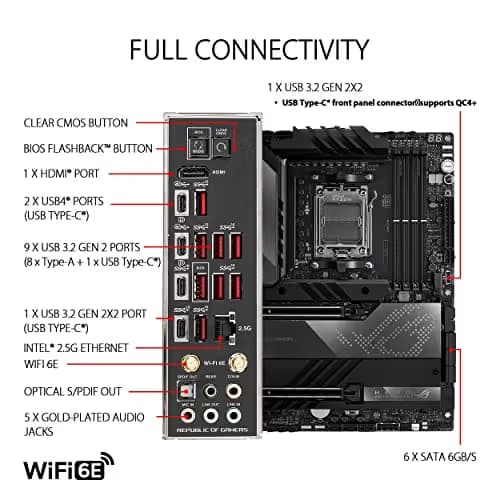 ASUS X670E ROG CROSSHAIR HERO WIFI DDR5 ATX image