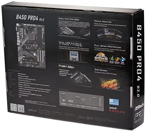 ASRock B450 Pro4 R2.0 AM4 DDR4 ATX image