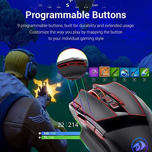 Redragon Mammoth Laser Wired Mouse image