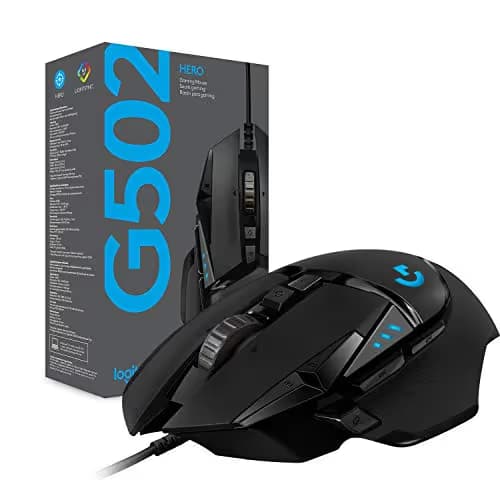 Logitech G502 HERO Wired Optical Mouse - Black image