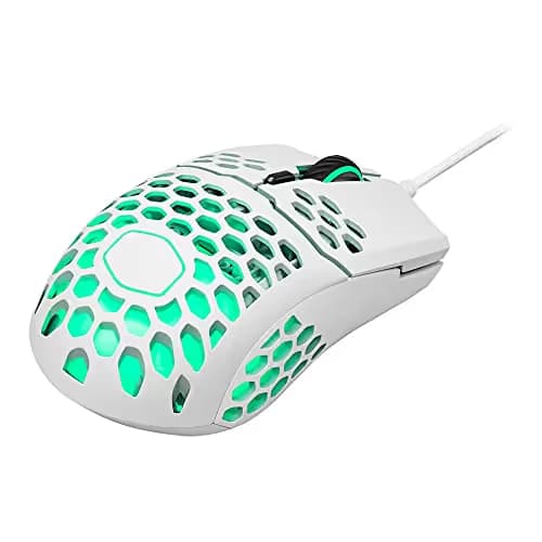 Cooler Master MM711 Matte White Wired Optical Mouse image