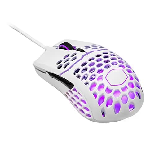 Cooler Master MM711 Glossy White Wired Optical Mouse main image