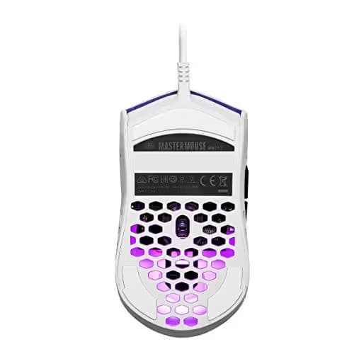 Cooler Master MM711 Glossy White Wired Optical Mouse image