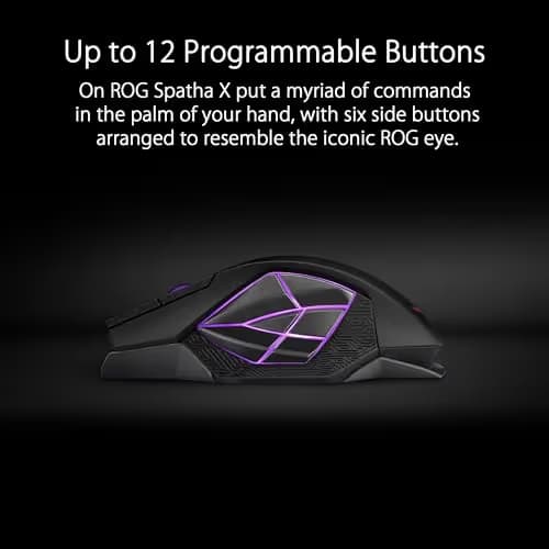 Asus P707 ROG SPATHA X Wireless Optical Gaming Mouse image