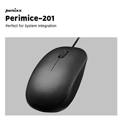 Perixx PERIMICE-201P B Wired Optical Mouse image