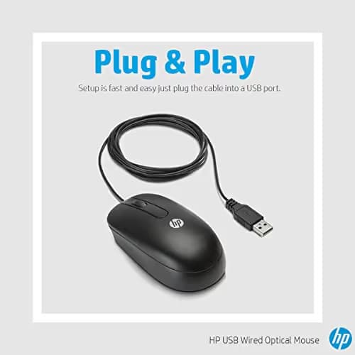 HP QY777AA Optical Wired Mouse image