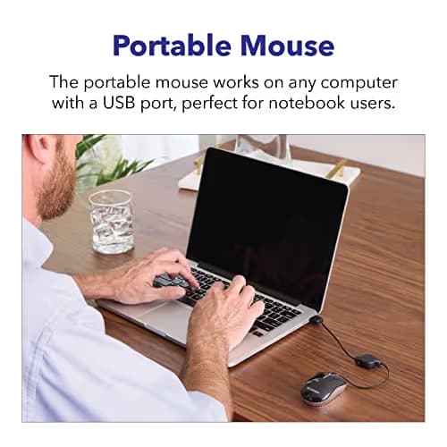 Verbatim 98618 Mini Travel Commuter Pink Wired Optical Mouse image