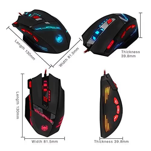DLAND Zelotes T90 Wired Optical Mouse image