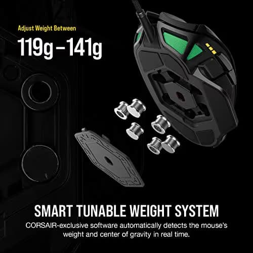 Corsair NIGHTSWORD RGB Wired Optical Mouse image