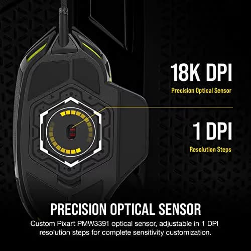 Corsair NIGHTSWORD RGB Wired Optical Mouse image
