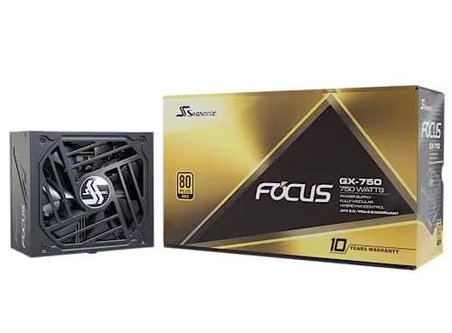 SeaSonic FOCUS GX-750 Black ATX 3.0 750W Fully Modular 80+ Gold Certified image