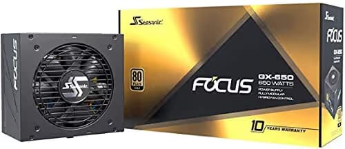 SeaSonic FOCUS GX Black 650W Fully Modular 80+ Gold Certified image