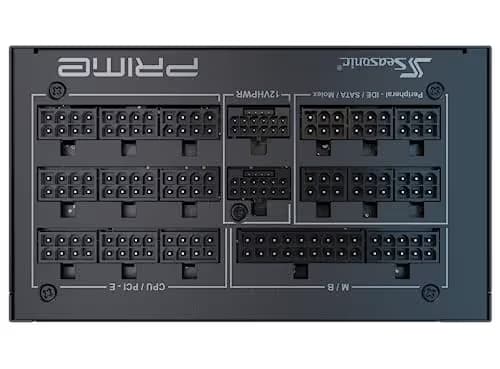SeaSonic PRIME TX-1600 ATX 3.0 Black / Silver 1600W Fully Modular ATX 80+ Titanium Certified image