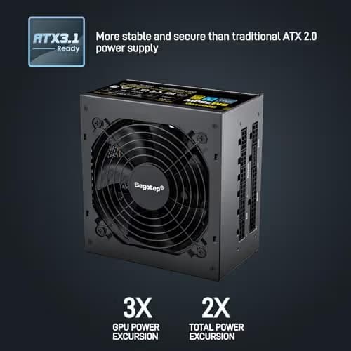 Segotep GM Black 750W 80+ Gold Fully Modular image
