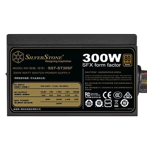 Silverstone SFX Black 300W Non-Modular 80+ Bronze Certified SFX image