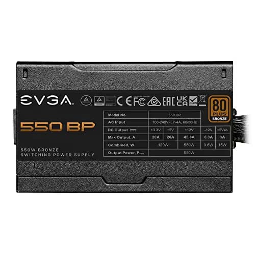 EVGA 550 BP 550W Non-Modular 80+ Bronze Certified image