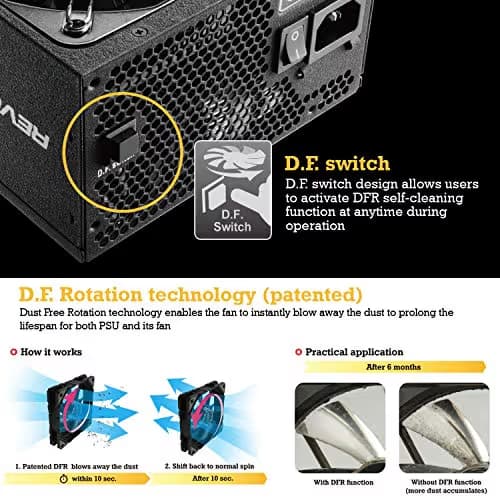 Enermax Revolution D.F. Black / Silver 850W Fully Modular 80+ Gold Certified image