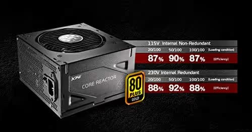 ADATA XPG CORE Reactor 750 Black 750W Fully Modular 80+ Gold Certified ATX image