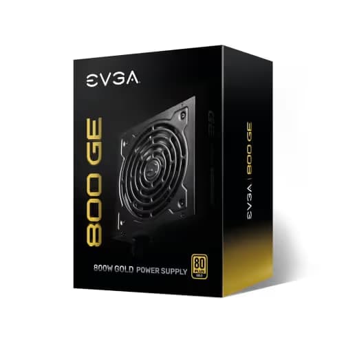 EVGA GE Black 800W Non-Modular 80+ Gold Certified ATX image