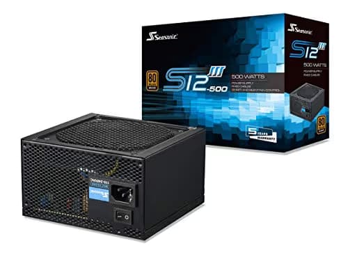 SeaSonic S12III Black 500W Non-Modular 80+ Bronze Certified image
