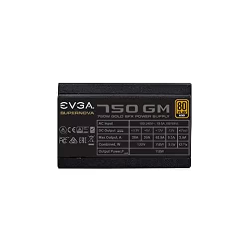 EVGA SuperNOVA 750 GM SFX 750W Fully Modular 80+ Gold Certified image