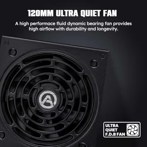 ARESGAME AGT Black 1000W Fully Modular 80+ Gold Certified image