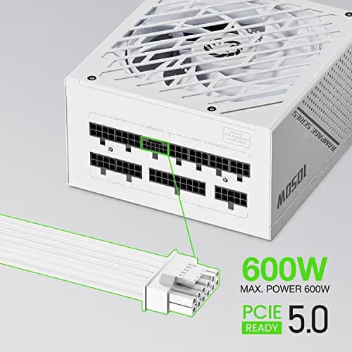 GameMax GX Pro Rampage White 1050W Fully Modular 80+ Platinum image