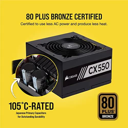 Corsair CX550 (2017) ATX 550W Non-Modular 80+ Bronze Certified image
