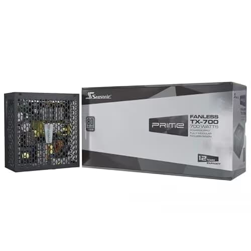 SeaSonic PRIME Fanless Black 700W Fully Modular 80+ Titanium Certified image