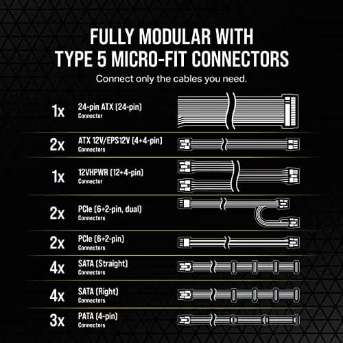 Corsair SF850L Black SFX 850W Fully Modular 80+ Gold Certified image