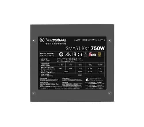 Thermaltake Smart BX1 Black Certified ATX 750W Non-Modular 80+ Bronze image