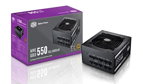 Cooler Master MWE Gold Black 550W Fully Modular 80+ Gold image