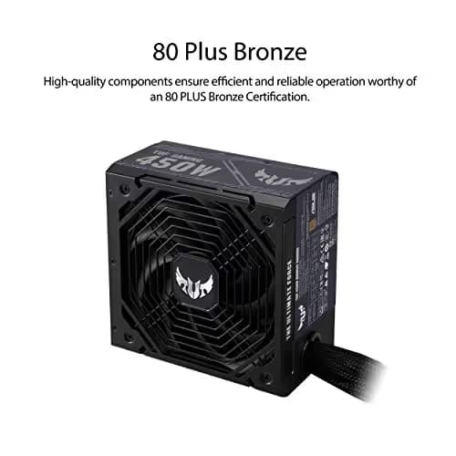 Asus TUF Gaming B Black 450W Non-Modular 80+ Bronze Certified ATX image