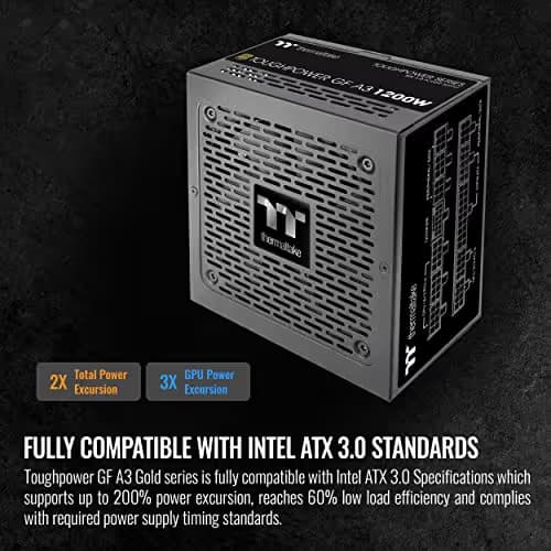 Thermaltake Toughpower GF A3 TT Premium Edition Black 1200W Fully Modular 80+ Gold image