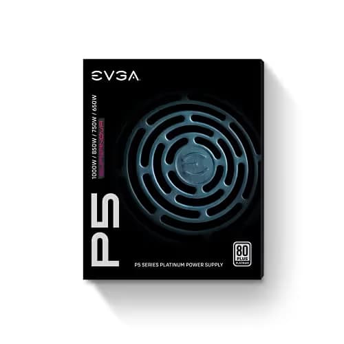 EVGA SuperNOVA 650 P5 Black / Teal 650W Fully Modular 80+ Platinum Certified image