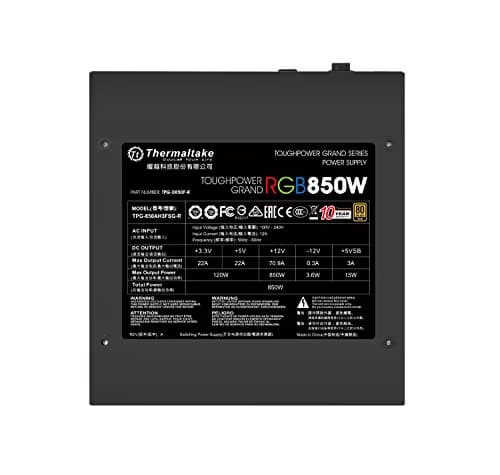Thermaltake Toughpower Grand RGB 850W Fully Modular 80+ Gold image