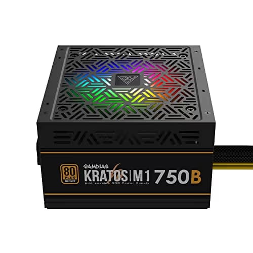 GAMDIAS KRATOS M1 B Black 750W Non-Modular 80+ Bronze Certified ATX image
